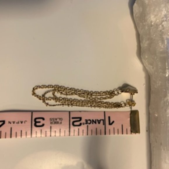 Gold Tone back Prong Earrings - Picture 7 of 10